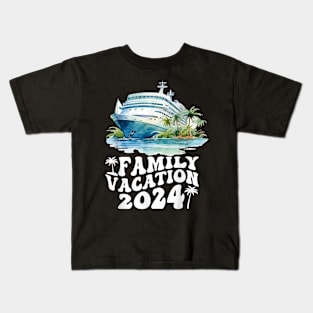 Family Cruise 2024 Summer Vacation Matching Family Cruise Kids T-Shirt